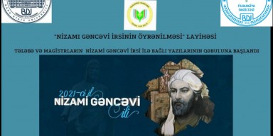 “Nizami Gəncəvi irsinin öyrənilməsi” adlı layihə çərçivəsində üçüncü yazı - Fidan Hüseynova