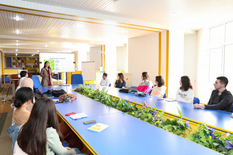 BDU-nun Psixoloji yardım sektoru I kurs tələbələri üçün “Adaptasiya” mövzusunda təlimlərə başlayıb