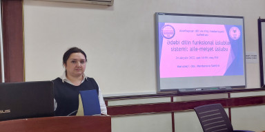 Dosent Samirə Mərdanovanın elmi seminarı