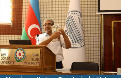 Almaniyanın Karlsrue Texnologiya İnstitutunun tədqiqatçı-professoru BDU-da mühazirə keçib