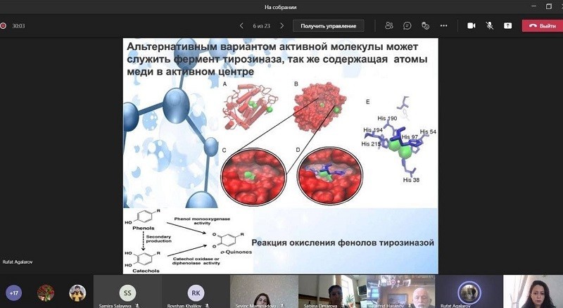 BDU-da “Qida məhsullarında polifenolların və antioksidant fəallığın təyini üçün biosensor” mövzusunda elmi seminar