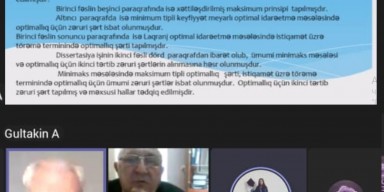 Riyazi kibernetika kafedrasınin Teams platforması üzərindən online elmi seminarı keçirilmişdir.