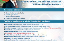 “GƏLƏCƏYİN ALİMLƏRİ” adlı konfrans keçiriləcək