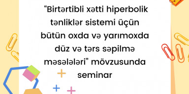 Diferensial və Inteqral tənliklər kafedrasında Seminar