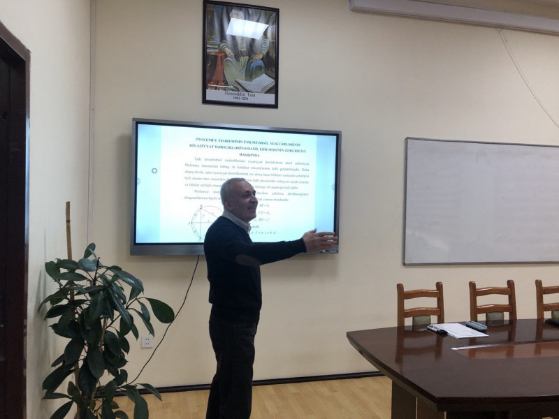 “Ptolemey teoreminin ümumtəhsil məktəblərinin riyaziyyat dəsliklərinə daxil edilməsinin zəruriliyi haqqında” mövzusunda seminar