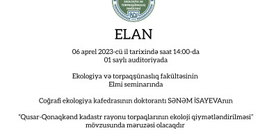 Elmi seminar keçiriləcək