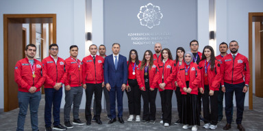 Nazir Rəşad Nəbiyev “TEKNOFEST Türkiyə – 2023”ün azərbaycanlı qalibləri ilə görüşüb