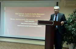 BDU-da akademik Zərifə Əliyevanın 100 illik yubileyinə həsr olumuş elmi seminar