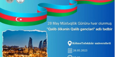 Qalib ölkənin qalib gəncləri 26 may saat 12.00