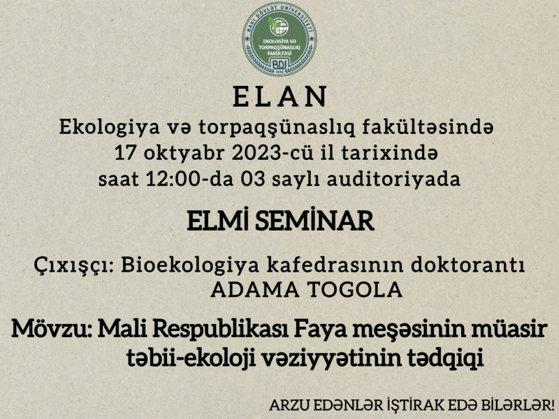 Elmi seminar