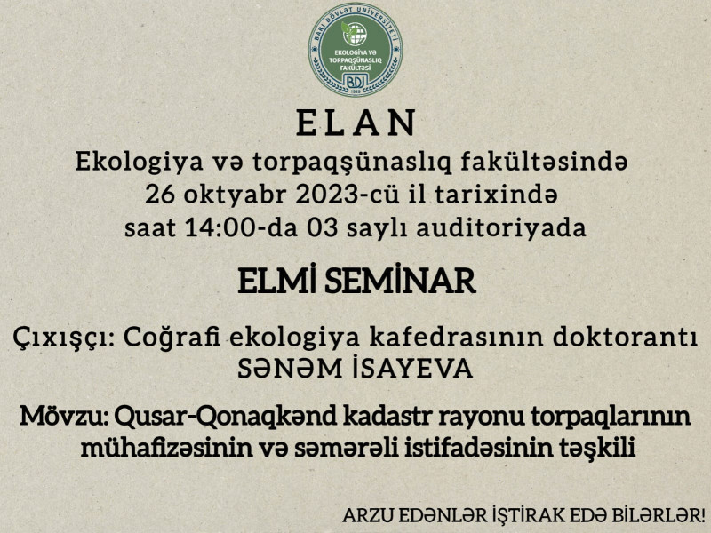 Elmi seminar