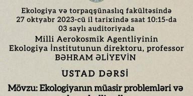 Ustad dərsi keçiriləcəkdir