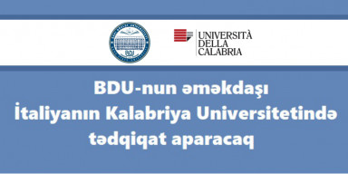 BDU-nun əməkdaşı İtaliyanın Kalabriya Universitetində tədqiqat aparacaq