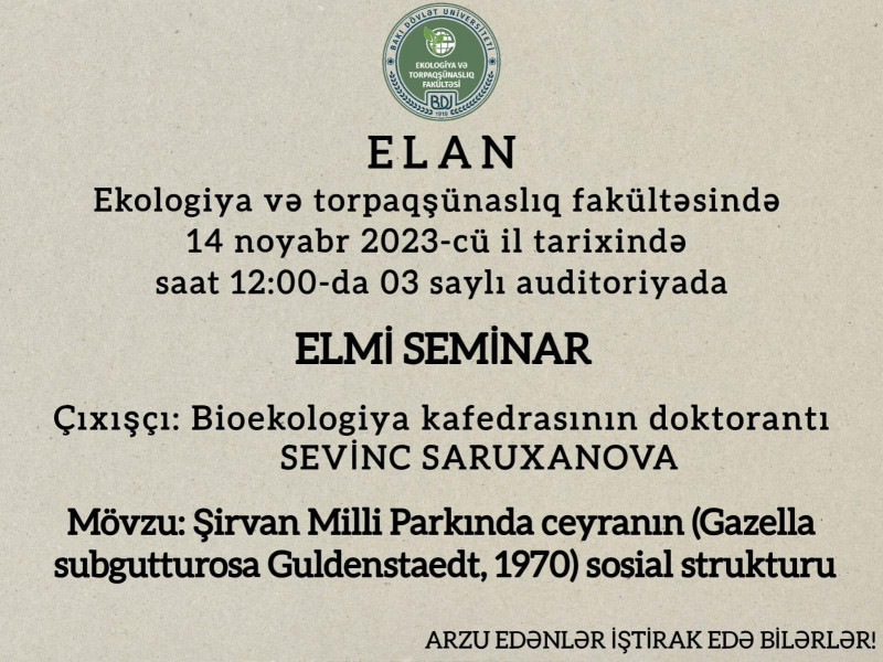 Elmi seminar