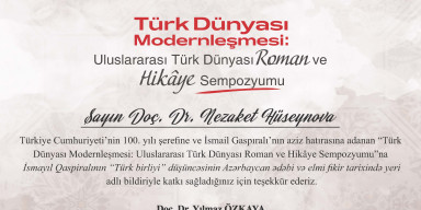 Dosent Nəzakət Hüseynova beynəlxalq simpoziumda