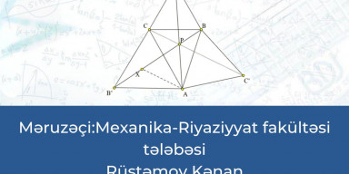 30 noyabr 2023-cü il, saat 14:00-da Mexanika-Riyaziyyat fakültəsi Tələbə Elmi Cəmiyyətinin seminarı olacaq