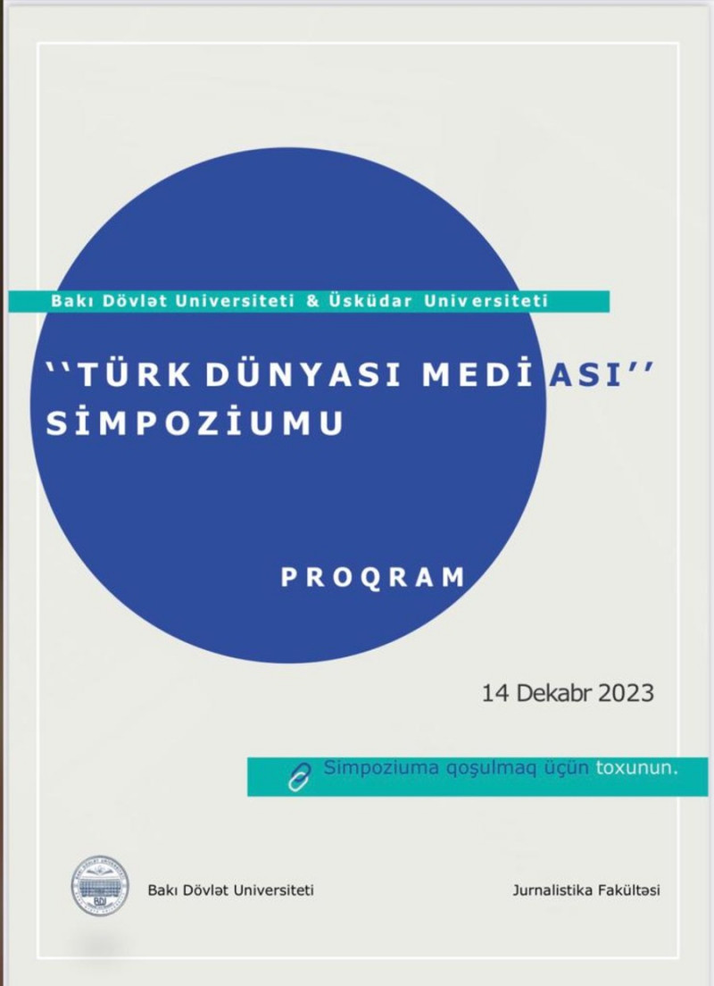 “Müasir Türk Dünyası jurnalistikası: problemlər və çağırışlar” mövzusunda onlayn elmi konfrans keçirilib