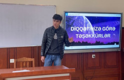 Fizika fakültəsi Tələbə Elmi Cəmiyyətinin elmi seminarı keçirilib