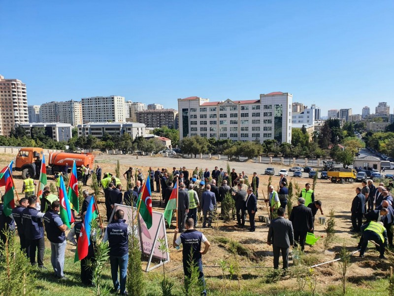 “Vətən Müharibəsi Şəhidlərinin Anım Günü” münasibətilə ağacəkmə aksiyası