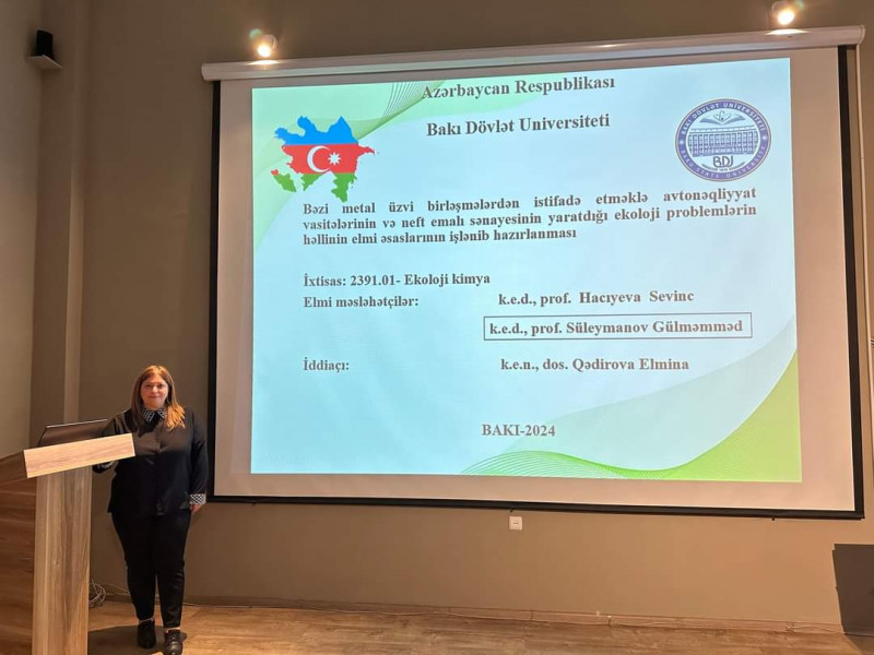 Ekoloji kimya ixtisası üzrə elmi seminar keçirilmişdir