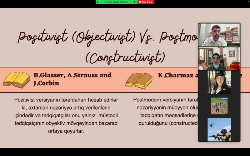 "Grounded Theory" metodologiyası  mövzusunda vebinar