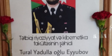 Şəhidimiz Eyyubov Tural Yadulla oglunun anım günüdur