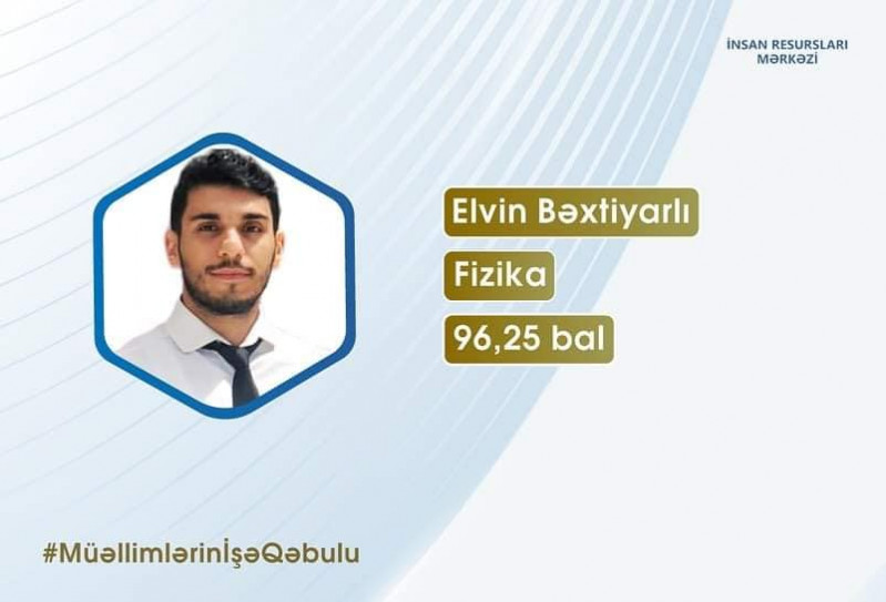 Fizika fakültəsinin məzunlarının böyük uğuru