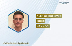 Fizika fakültəsinin məzunlarının böyük uğuru