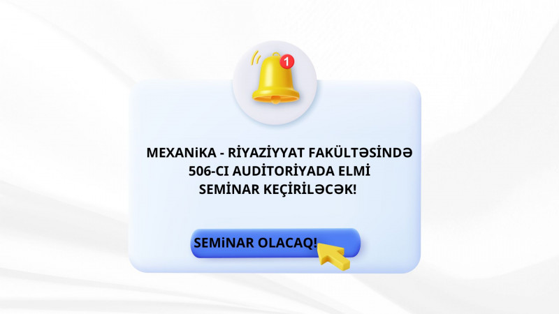 Seminar keçiriləcək