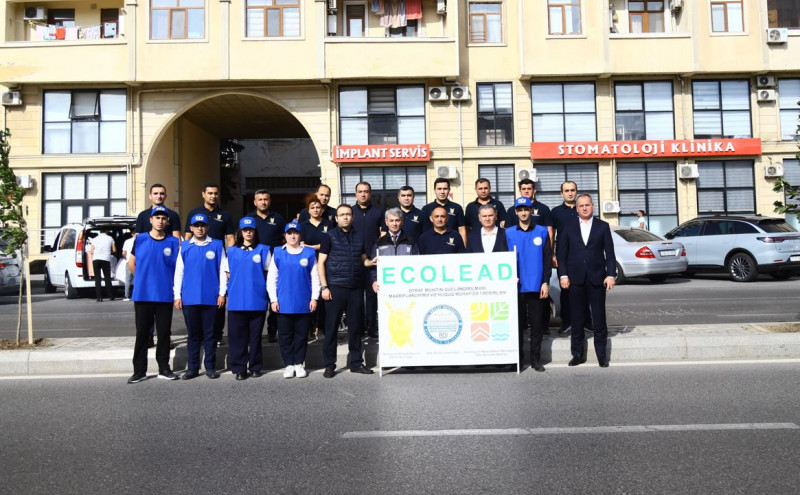 BDU tələbələri “ECOLEAD” layihəsi çərçivəsində ağacəkmə aksiyasında