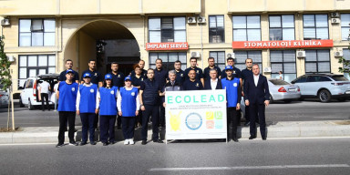 BDU tələbələri “ECOLEAD” layihəsi çərçivəsində ağacəkmə aksiyasında