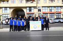 BDU tələbələri “ECOLEAD” layihəsi çərçivəsində ağacəkmə aksiyasında