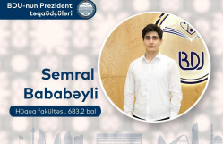 BDU-nun Prezident təqaüdçüləri: “Məqsədimiz Vətənimizə layiq hüquqşünas olmaqdır”