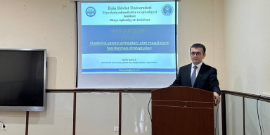 "Akademik yazının prinsipləri: elmi məqalələrin hazırlanması strategiyaları" mövzusunda elmi seminar