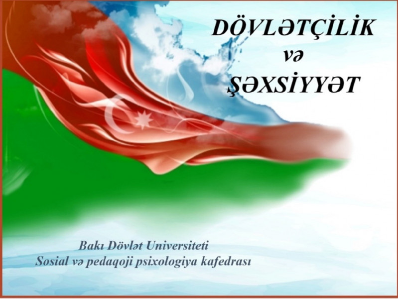 "Dövlətçilik və şəxsiyyət" mövzusunda Ümumrespublika onlayn elmi-praktik konfrans keçirilib