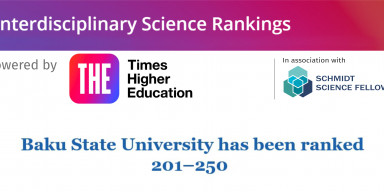 BDU THE-nin “İnterdisiplinar Elm Reytinqi”ndə dünya üzrə TOP-250-də