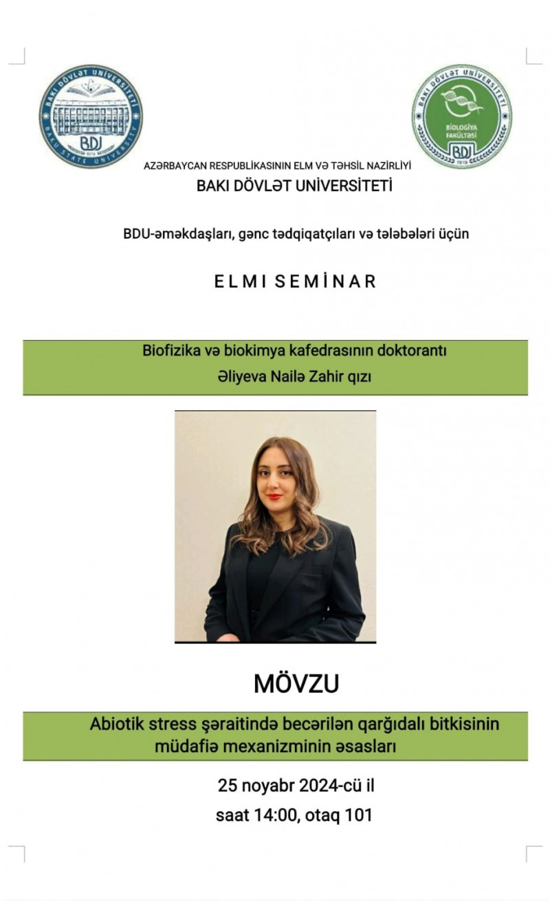 Nailə Əliyeva elmi seminarda məruzə ilə çıxış edəcək