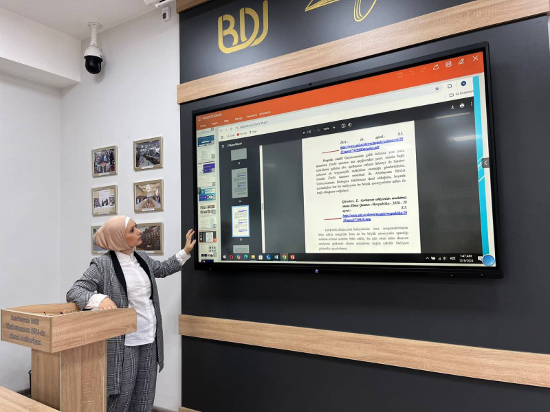 BDU-da elektron biblioqrafik resursların təsnifatı araşdırılıb