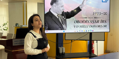 “ƏBƏDİYAŞAR İRS VƏ MİLLİ DƏYƏRLƏR” ADLI TƏDBİR KEÇİRİLİB