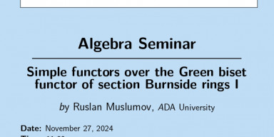 Algebra Seminar