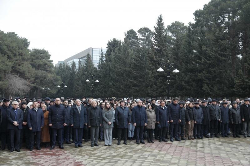 BDU-da Xocalı soyqırımının qurbanları bir dəqiqəlik sükutla yad edilib