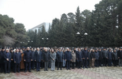 BDU-da Xocalı soyqırımının qurbanları bir dəqiqəlik sükutla yad edilib