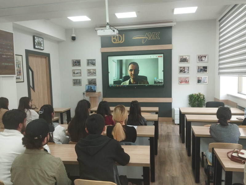 Karadeniz Texniki Universitetinin dosenti BDU-da elmi seminar keçirib