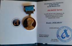 BDU-nun alimi “Əlişir Nəvai” qızıl medalına layiq görülüb