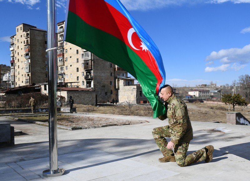 Azərbaycan Respublikasının Prezidenti İlham Əliyev Füzuli rayonunda Füzuli-Şuşa yolunun və hava limanının təməlini qoyub, Şuşa şəhərində səfərdə olub