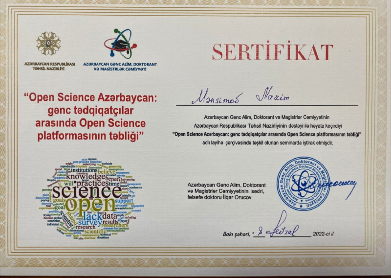 Şərqşünaslıq fakültəsinin magistrantı elmi seminarda iştirak edib