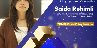 BDU tələbəsi RİİB-in “Azad Mirzəcanzadə inkişaf proqramı”nın qalibidir