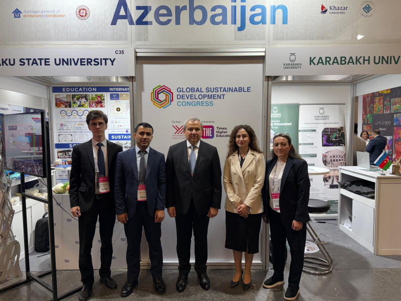 BDU rektorunun rəhbərlik etdiyi nümayəndə heyəti Qlobal Dayanıqlı İnkişaf Konqresinin açılış mərasimində iştirak edib