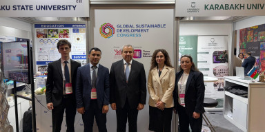 BDU rektorunun rəhbərlik etdiyi nümayəndə heyəti Qlobal Dayanıqlı İnkişaf Konqresinin açılış mərasimində iştirak edib