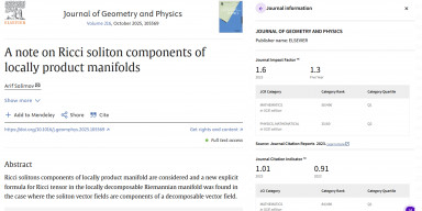 BDU-da diferensial həndəsənin aktual problemləri tədqiq edilir